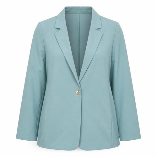 Next Women Blue Single Breasted Blazer Jacket Size 14 Polyester Blend