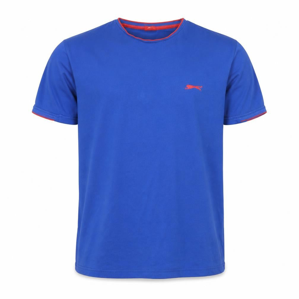 Slazenger Men's Blue Short Sleeve Cotton T-Shirt Size M