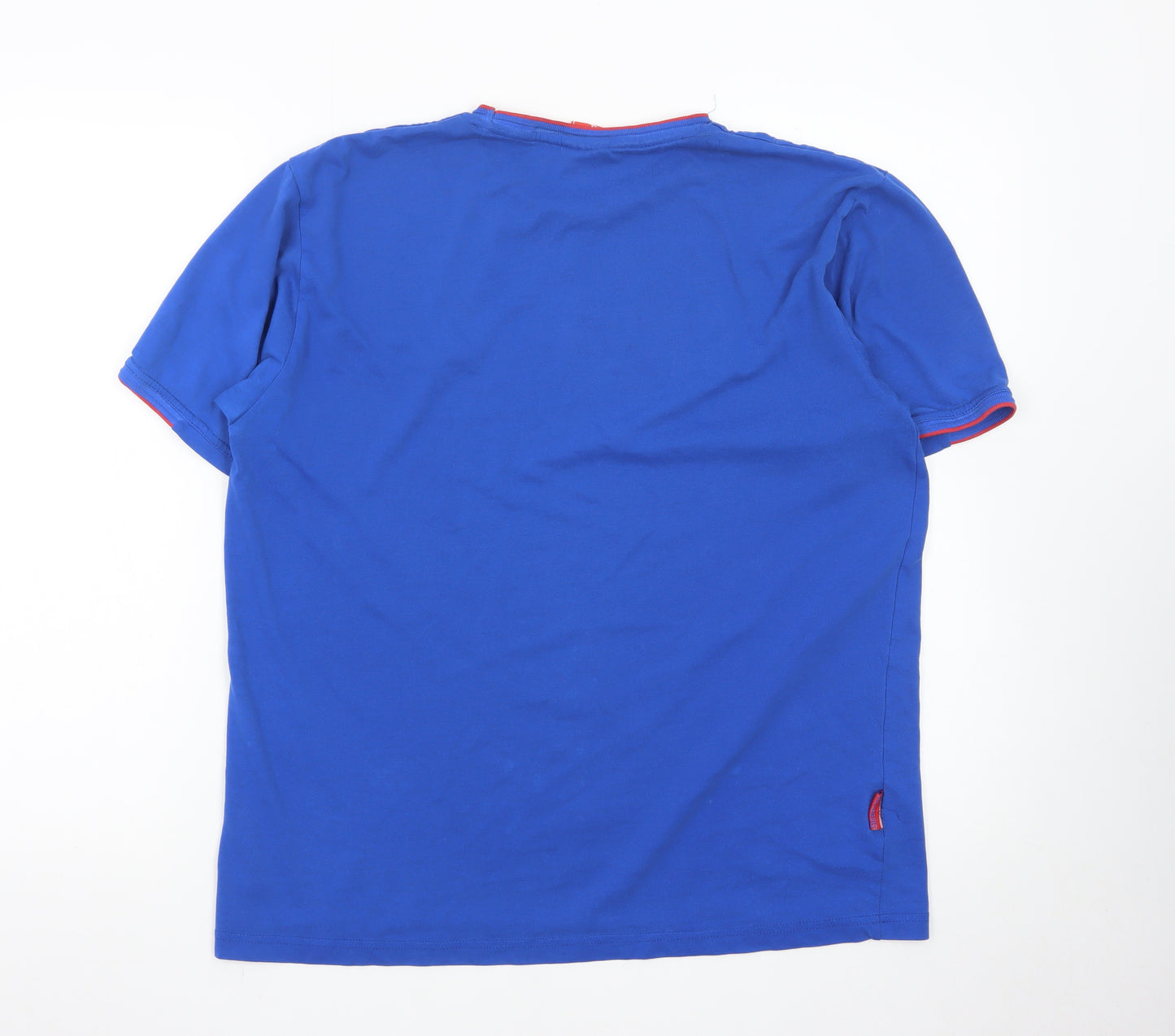 Slazenger Men's Blue Short Sleeve Cotton T-Shirt Size M