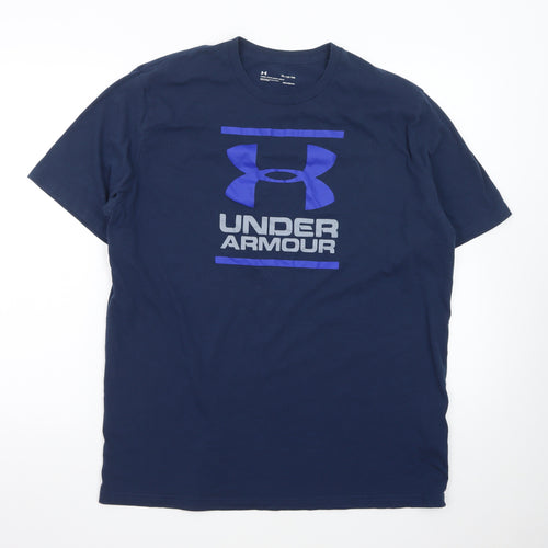 Under Armour Men's Blue XL HeatGear Sports Graphic T-Shirt