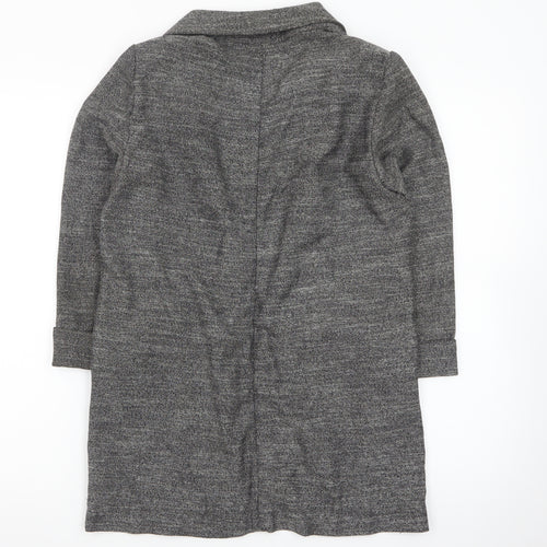 Warehouse Women Grey Longline Knit Cardigan Size 10