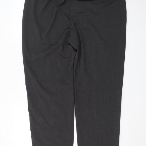 Marks and Spencer Women Charcoal Size 18 Long Dress Trousers