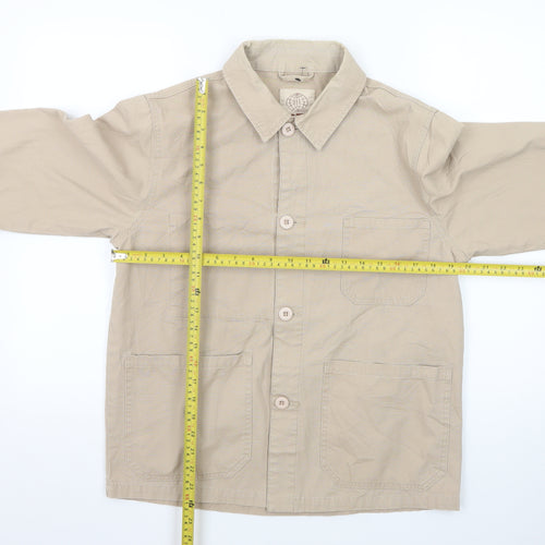 Satta Men's Beige Cotton Basic Jacket Size S Casual Wear