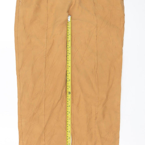 Next Women’s Beige Viscose Blend Trousers Size 8R Elastic Waist