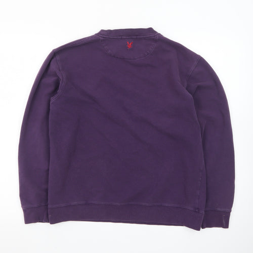 Lyle & Scott Women’s Purple Crew Neck Sweatshirt Size M Cotton Casual