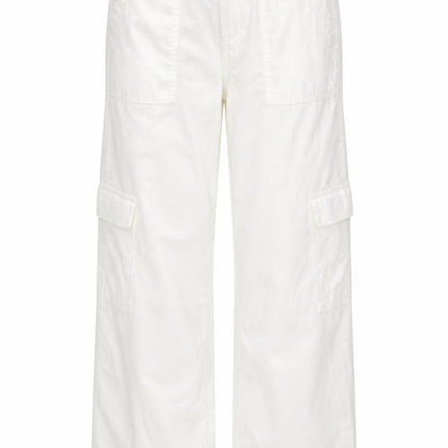 River Island Women’s White Cotton Cargo Trousers Size 6R