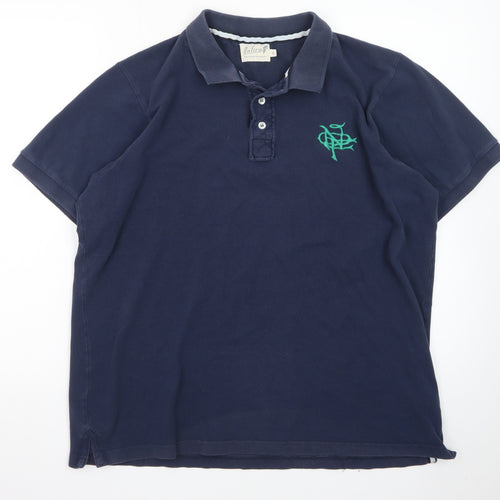 Onfire Men's Blue XL Polo Shirt Embroidered Logo Casual Cotton