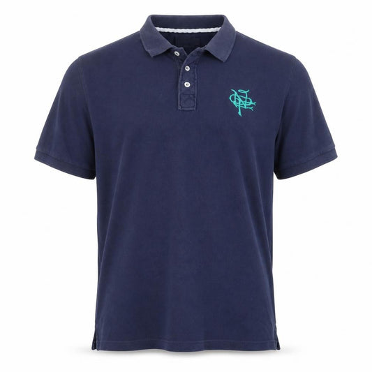 Onfire Men's Blue XL Polo Shirt Embroidered Logo Casual Cotton