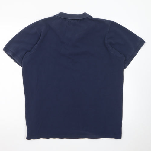 Onfire Men's Blue XL Polo Shirt Embroidered Logo Casual Cotton