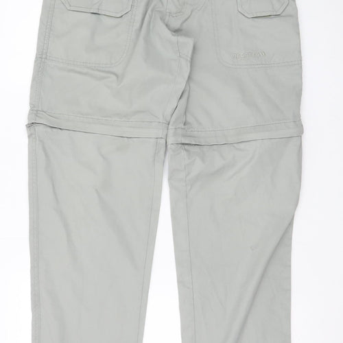 Regatta Men's Grey Convertible Cargo Trousers 32W 33L Lightweight Outdoor