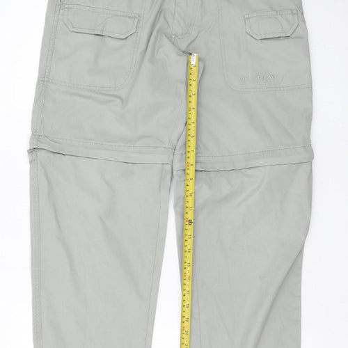Regatta Men's Grey Convertible Cargo Trousers 32W 33L Lightweight Outdoor