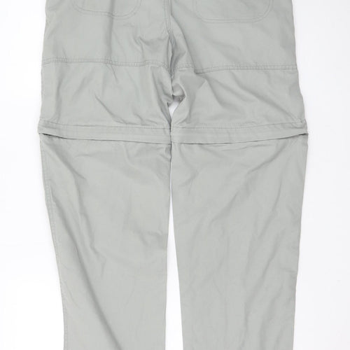 Regatta Men's Grey Convertible Cargo Trousers 32W 33L Lightweight Outdoor