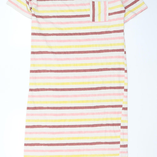 Marks and Spencer Women's Multicoloured Stripe T-Shirt Dress Size M