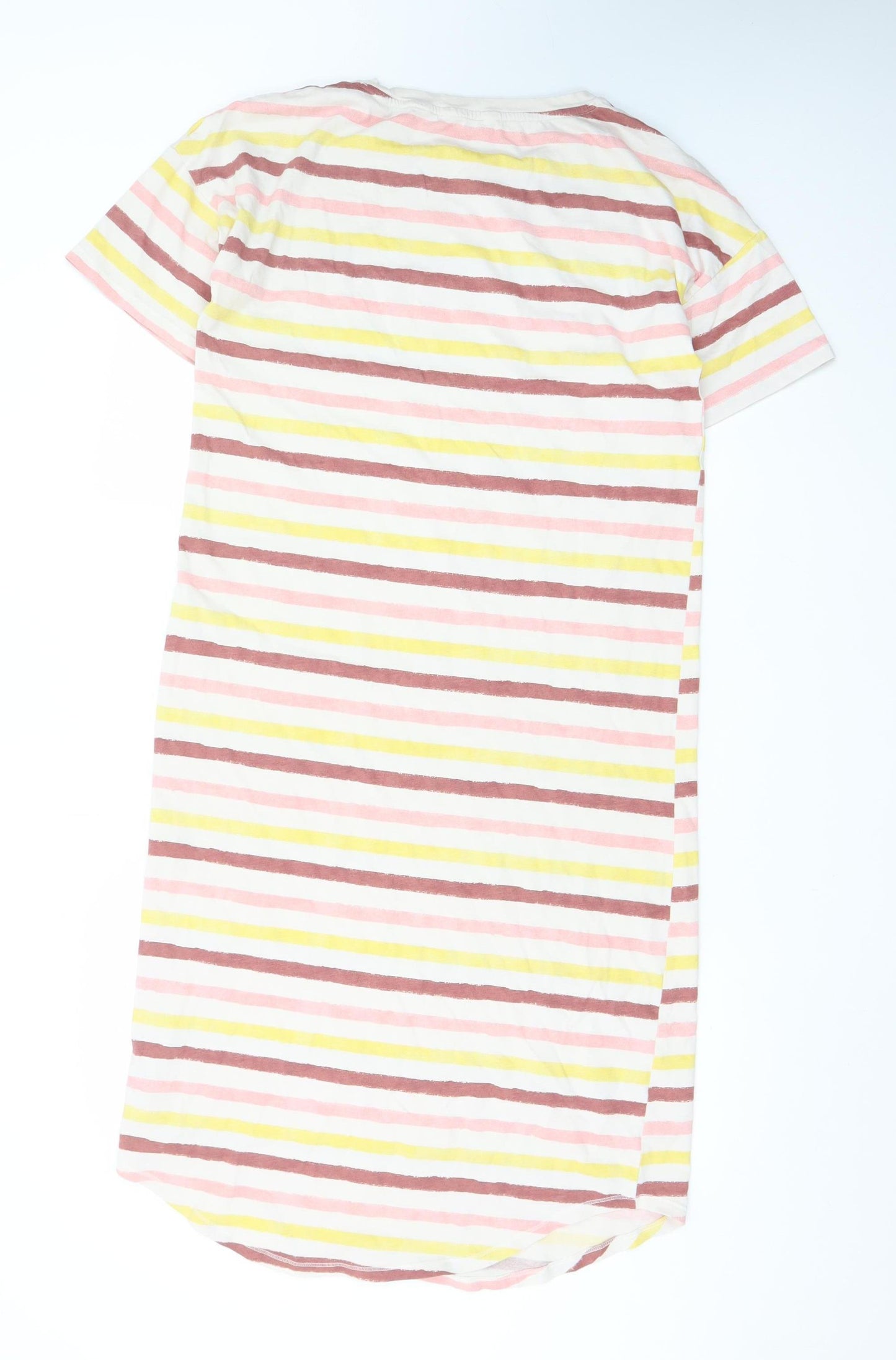 Marks and Spencer Women's Multicoloured Stripe T-Shirt Dress Size M