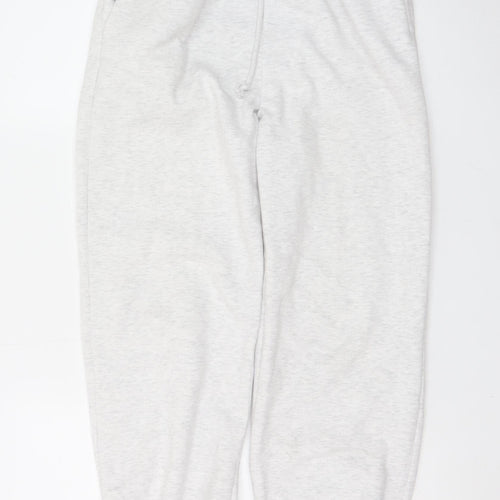 Zara Women’s Grey Fleece Sweatpants S Elastic Waist Casual