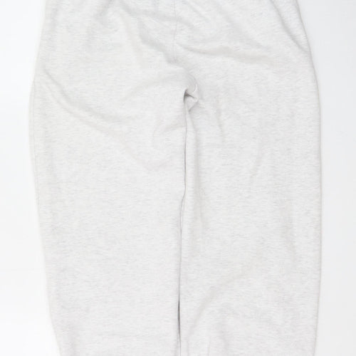 Zara Women’s Grey Fleece Sweatpants S Elastic Waist Casual