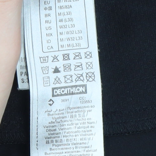 Decathlon Men's Black M Jogger Trousers with Pockets Stretch