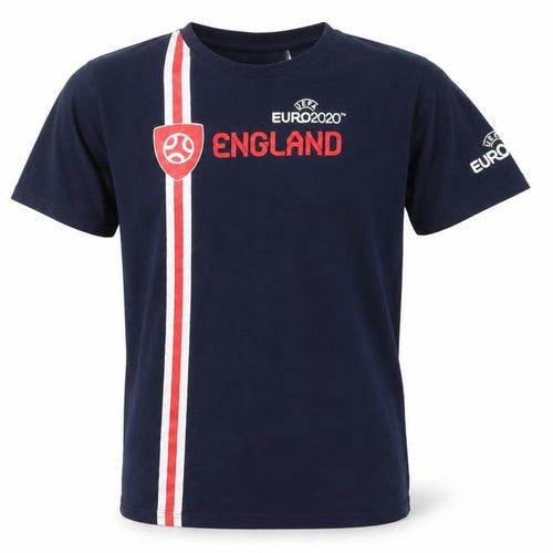 UEFA Euro 2020 England Navy Cotton T-Shirt Men's Medium Short Sleeve