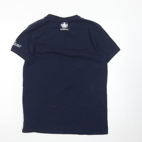 UEFA Euro 2020 England Navy Cotton T-Shirt Men's Medium Short Sleeve