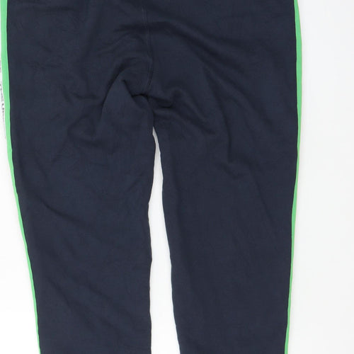 The Upside Men's Blue Jogger Trousers S Regular Fit Elastic Waist