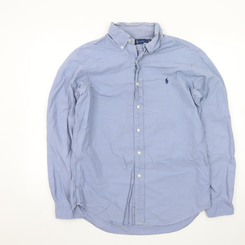 Ralph Lauren Men's Blue Button-Down Oxford Shirt Size M Long Sleeve
