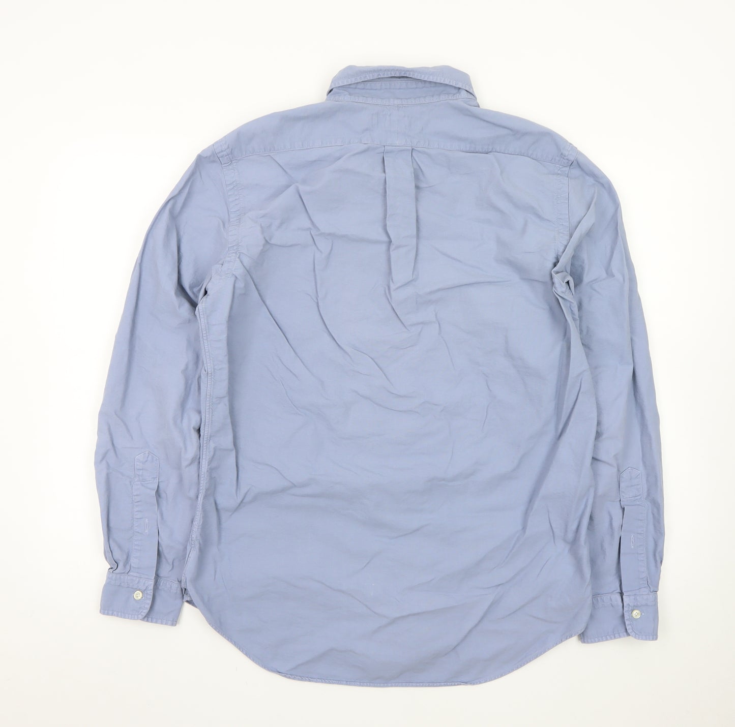 Ralph Lauren Men's Blue Button-Down Oxford Shirt Size M Long Sleeve