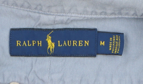 Ralph Lauren Men's Blue Button-Down Oxford Shirt Size M Long Sleeve