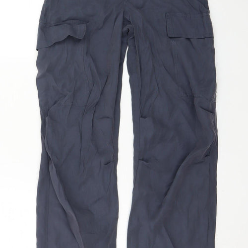 Marks and Spencer Women's Navy Cargo Trousers Size 6 Regular