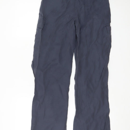 Marks and Spencer Women's Navy Cargo Trousers Size 6 Regular