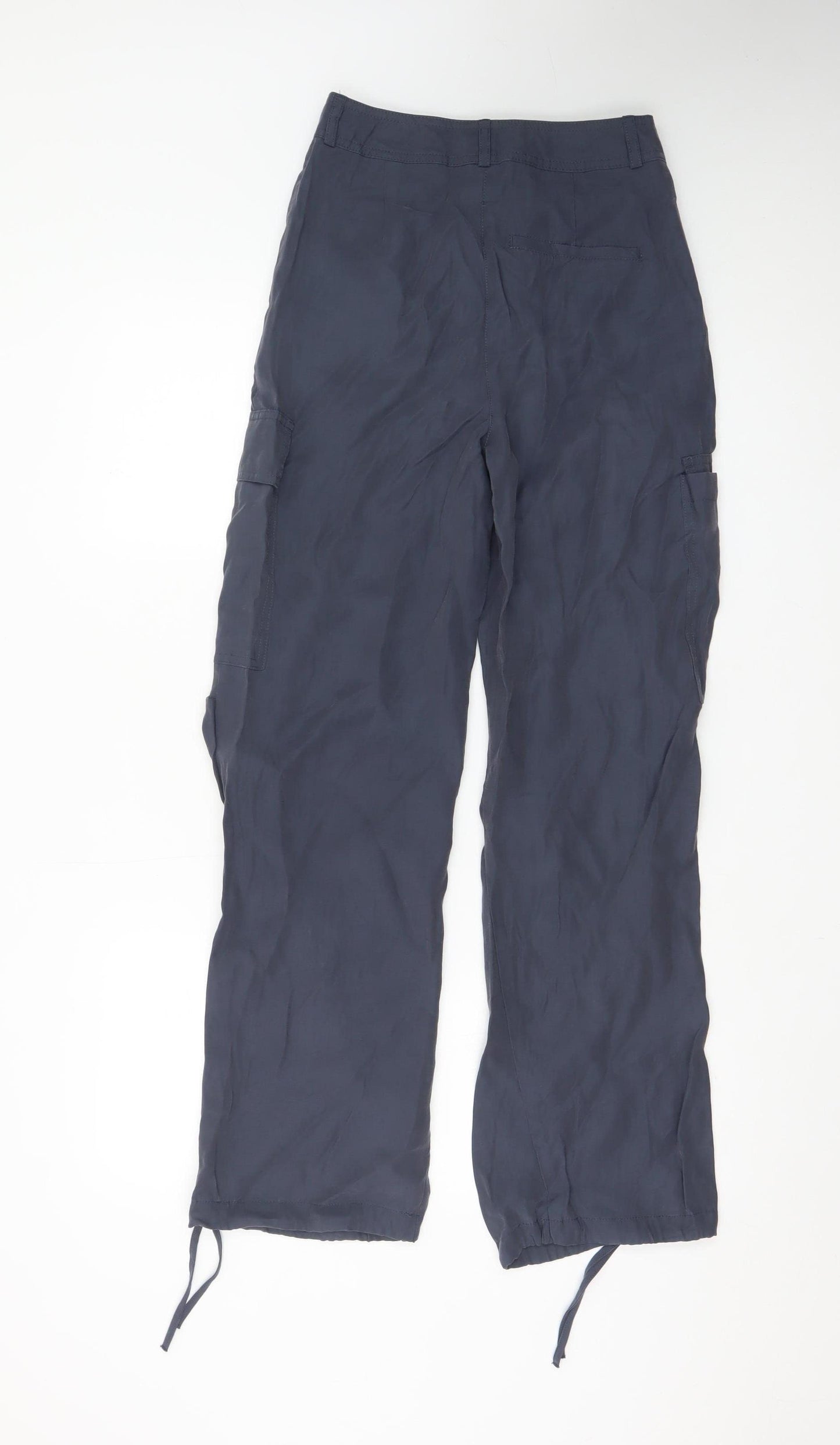 Marks and Spencer Women's Navy Cargo Trousers Size 6 Regular