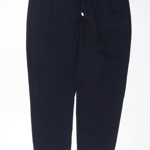Zara Basic Men's Black Elastic Waist Tapered Trousers M