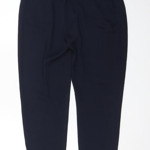 Zara Basic Men's Black Elastic Waist Tapered Trousers M