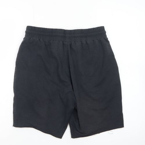 Gymshark Mens Black S Sweat Shorts Elastic Waist Drawstring Casual
