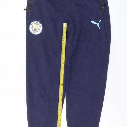 Puma Teens Blue Jogger Trousers Manchester City L