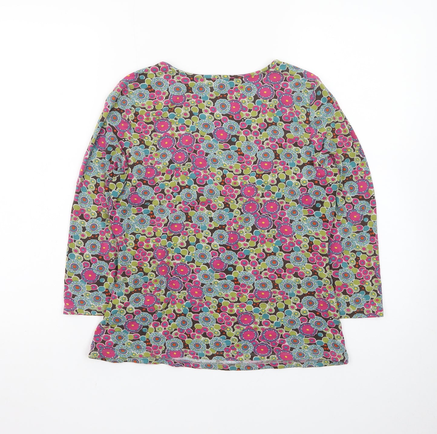 EAST Women's Multicoloured Floral Wrap Blouse Size 14