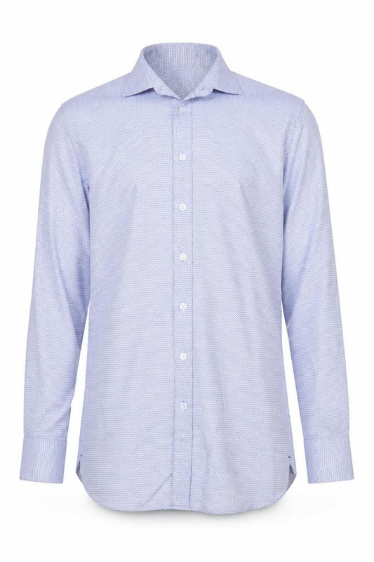 Marks and Spencer Men's Blue Slim Fit Luxury Cotton Formal Shirt 14.5in