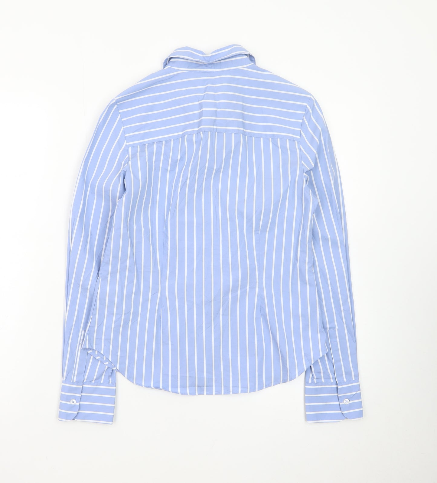 Marks and Spencer Women’s Blue Striped Button-Up Shirt Size 6