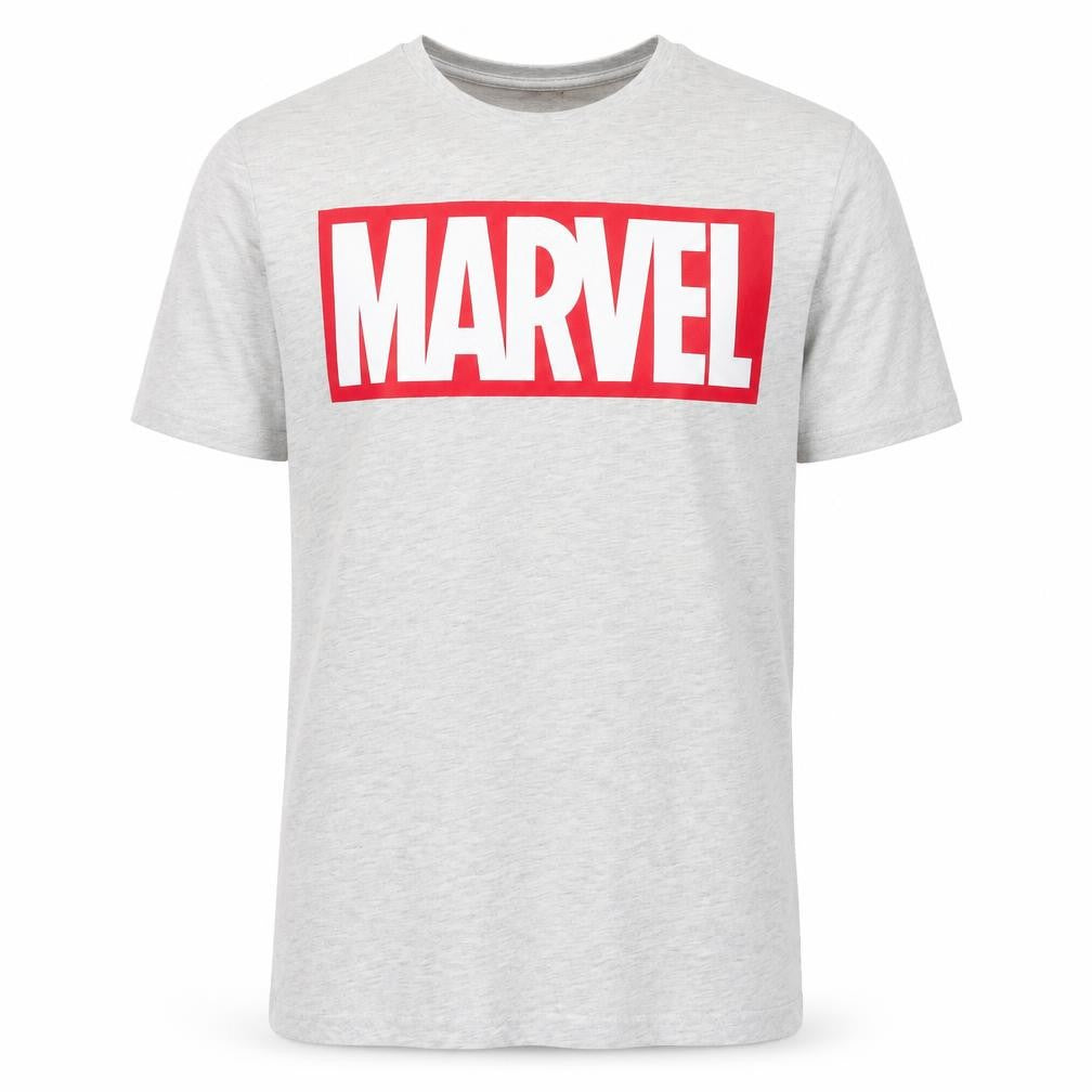 Marvel Boys Grey Short Sleeve Crew Neck Logo T-Shirt Size M