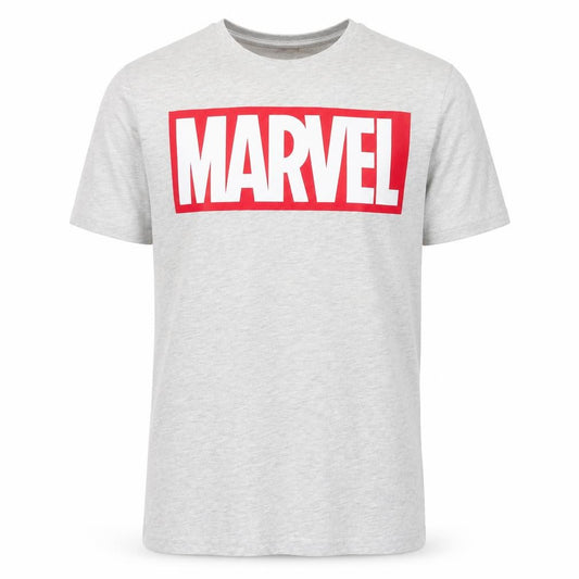 Marvel Boys Grey Short Sleeve Crew Neck Logo T-Shirt Size M