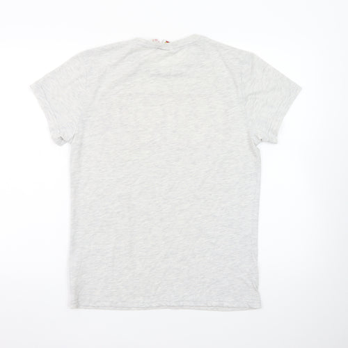 Marvel Boys Grey Short Sleeve Crew Neck Logo T-Shirt Size M