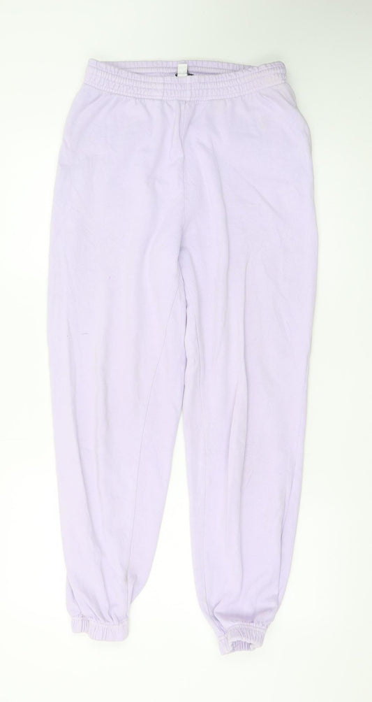 Topshop Women’s Purple Jogger Trousers Size S Comfortable Casual