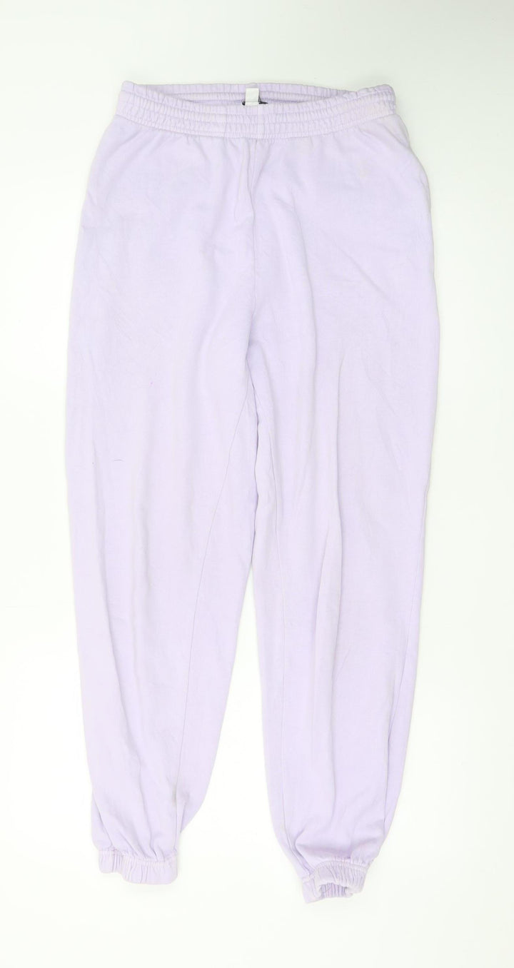 Topshop Women’s Purple Jogger Trousers Size S Comfortable Casual