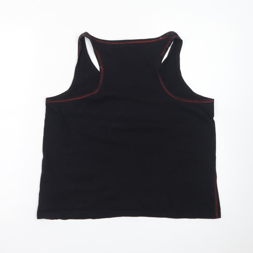 The Rolling Stones Women's Black Sequin Tank Top M Rock Music