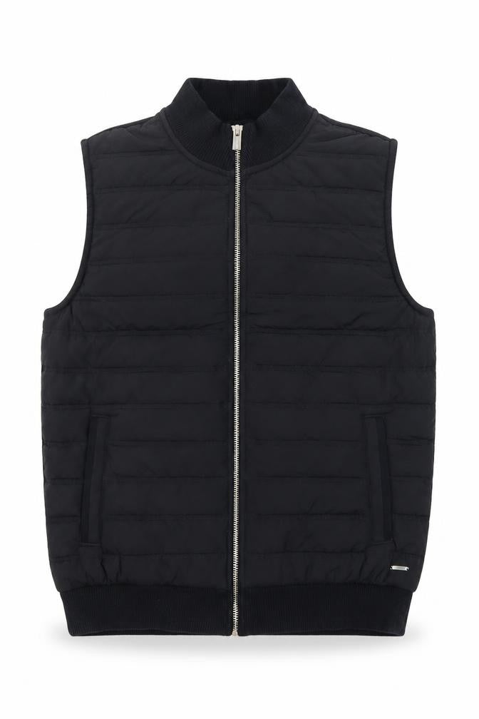 Marks and Spencer Men’s Black Puffer Waistcoat M Full Zip