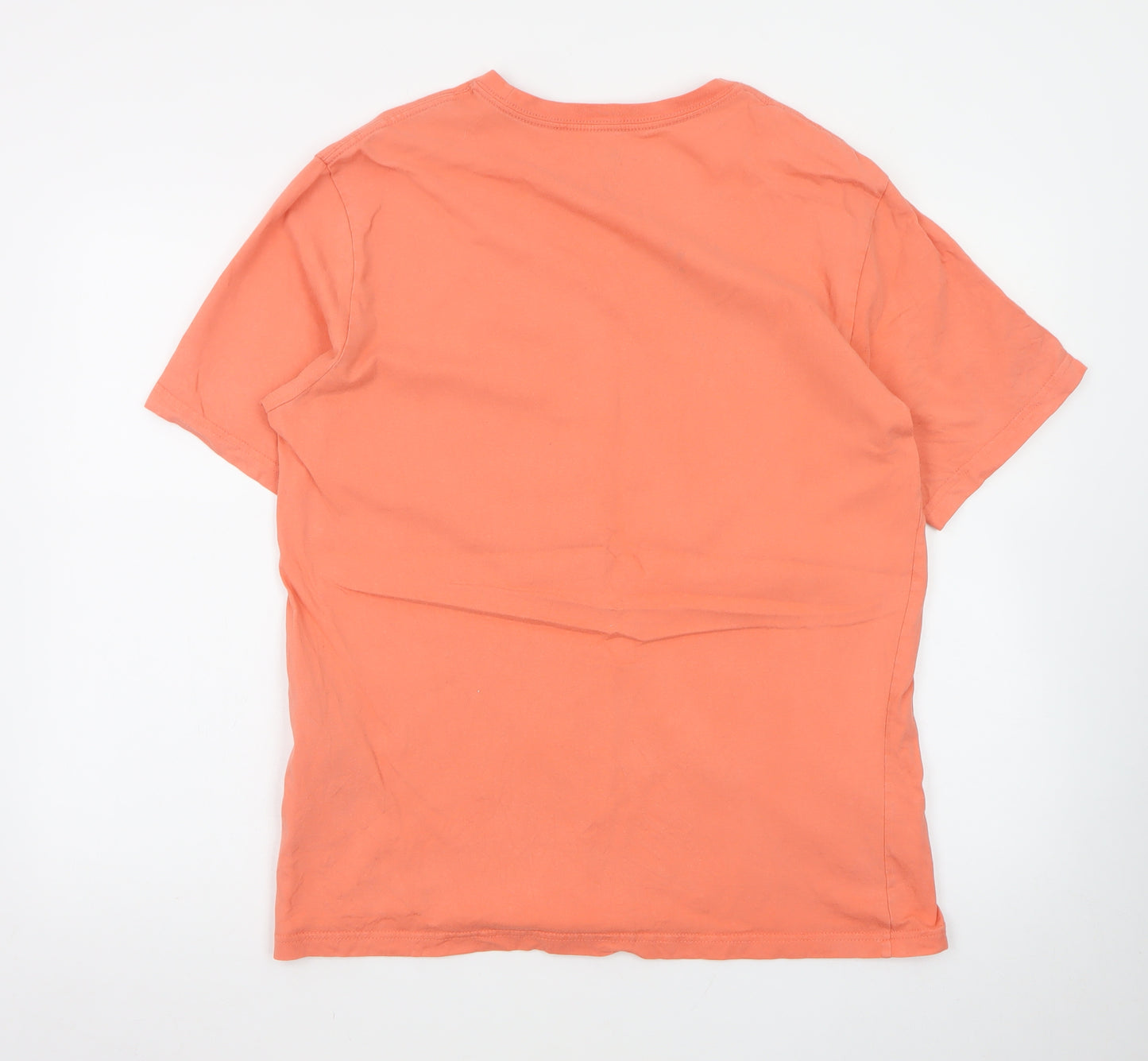 Levi's Men's Orange Relaxed Fit Cotton Short Sleeve Crew Neck T-Shirt M