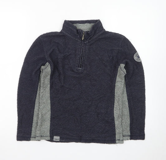 Weird Fish Boys Navy 1/2 Zip Pullover Jumper Size 11-12 Years