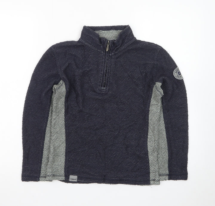 Weird Fish Boys Navy 1/2 Zip Pullover Jumper Size 11-12 Years