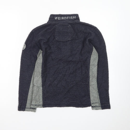 Weird Fish Boys Navy 1/2 Zip Pullover Jumper Size 11-12 Years