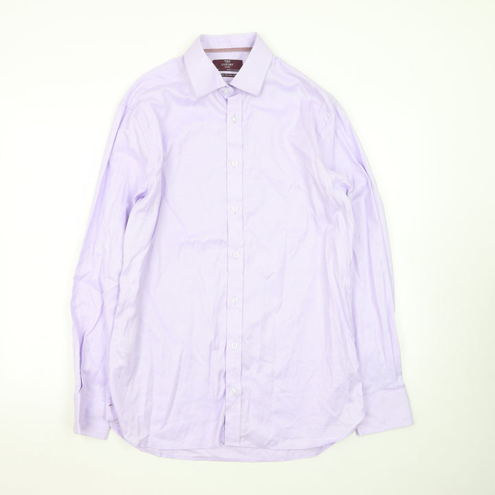 Marks and Spencer Men's Lilac Tailored Fit Dress Shirt 15.5in Superior Cotton