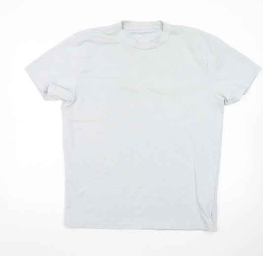Hollister Men's Light Grey Cooling T-Shirt Relaxed Fit Size L